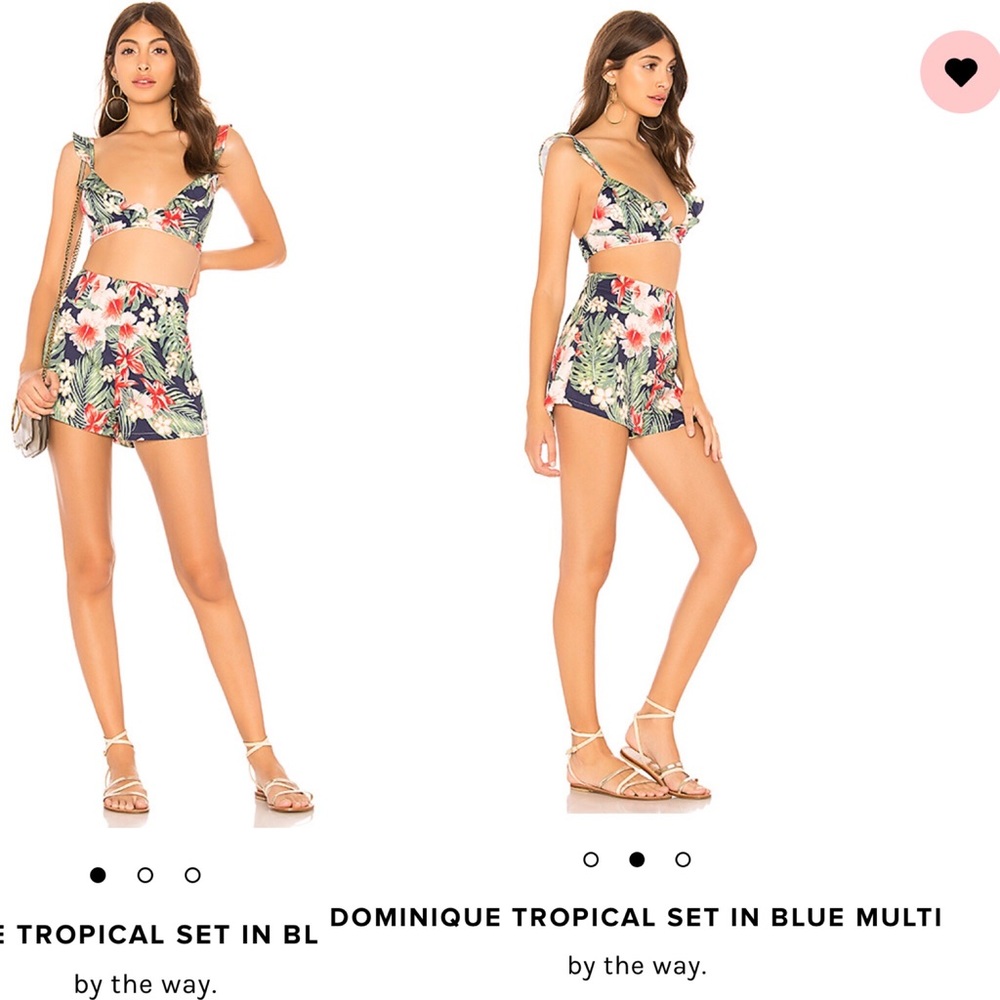 🌴BEAUTIFUL DOMINIQUE TROPICAL TOP & SHORTS SET🌴 - Picture 7 of 8